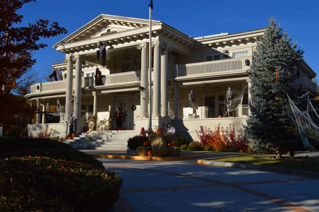 The Governor's Mansion in Carson City, seen on Oct. 26, 2013,  is ready for Halloween.